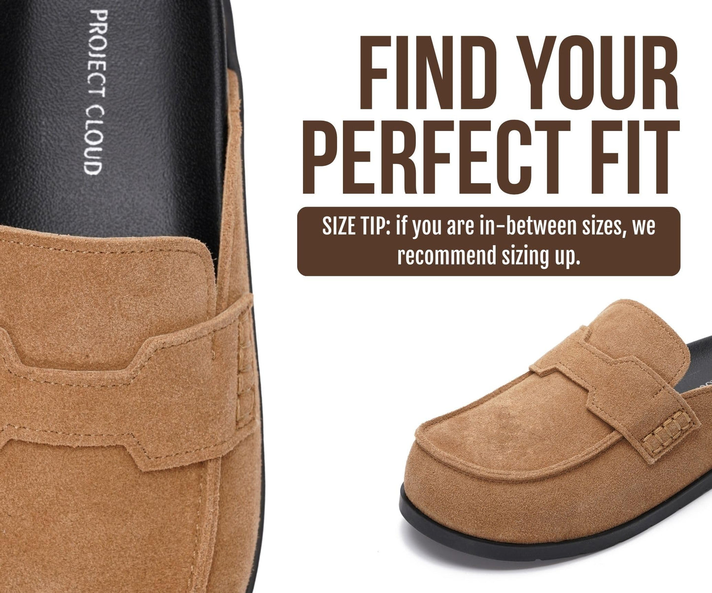 Project Cloud 100% Genuine Leather Womens Clogs - Plush & Soft Insole with Arch Support Non Slip Mules & Clogs for Women Footwear - Water Resistant Women Shoes (Foamy)