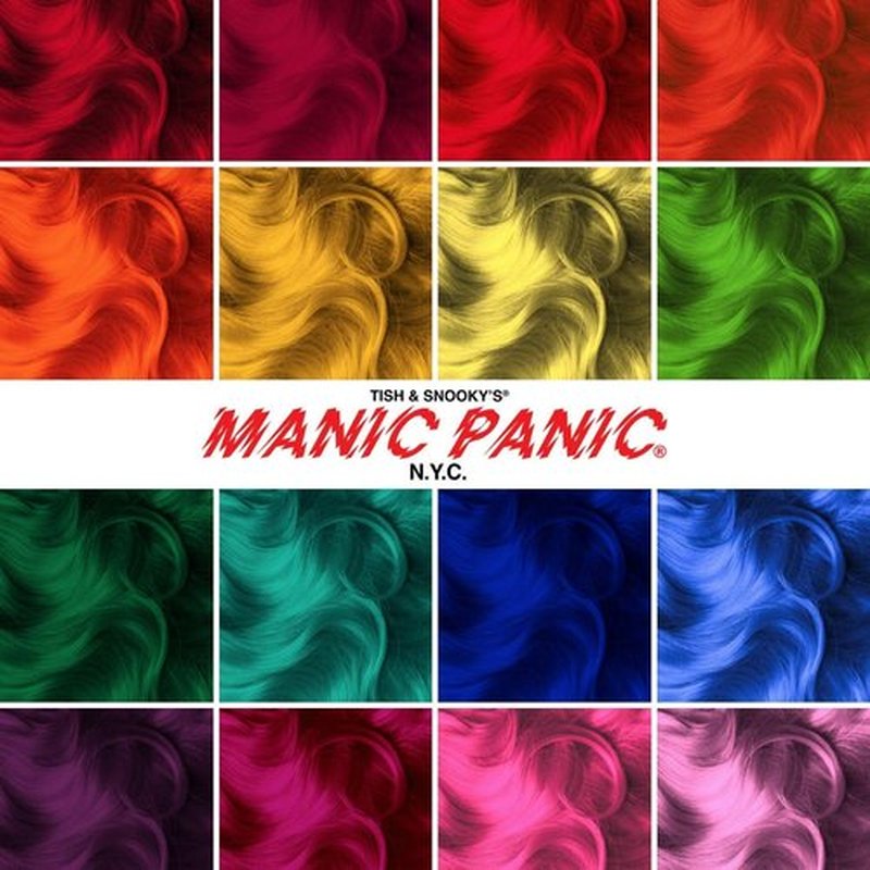 MANIC PANIC Rockabilly Blue Hair Dye - Amplified - Semi Permanent Strongest True Neutral Blue Hair Color For Dark or Light Hair – Vegan, PPD & Ammonia-Free (4oz)