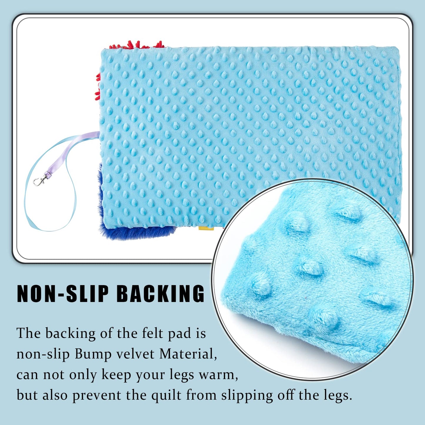 Fidget Blanket for Adults with Dementia, Alzheimer's Sensory Mat for Elderly