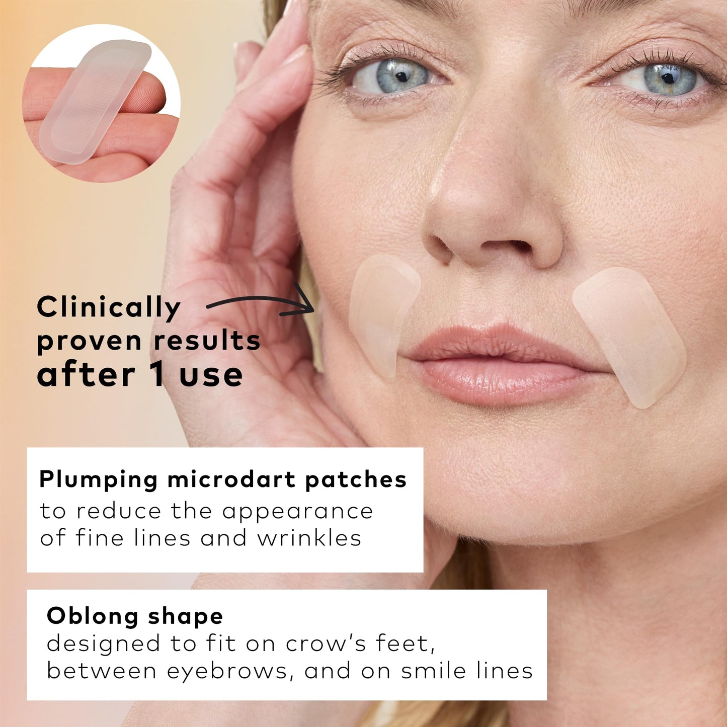 The Good Patch Un-Wrinkle Microdart Anti Wrinkle Patches for Crow’s Feet and Between Eyes, Made with Sodium Hyaluronate, Aloe Vera, Peptides, Clinically Proven (8 Total Microdart Patches)