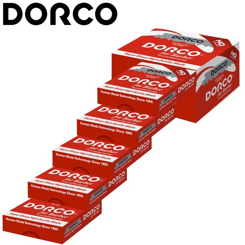 The Shave Factory Straight Edge Razor Kit (Matte / 200 Dorco Single Edge Razor Blades Red)