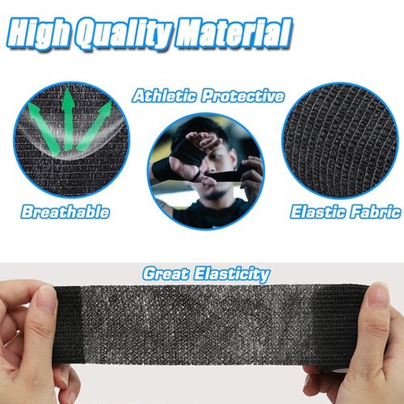 Tattoo Machine Covers with Grip Tape - YONGDA 200pcs Large Tattoo Pen Covers Bags Blue 2.56 * 7.08in Pen Machine Sleeves with 12pcs Grip Tape Wrap Self Adhesive Bandage Wrap