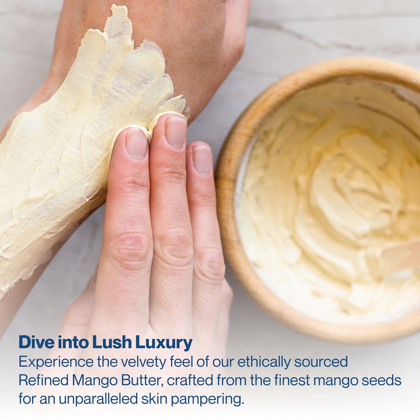 uh*Roh*Muh Premium Refined Mango Butter - Skincare & Hair Care Essential for Silky Smooth Hydration | DIY Beauty Essential Mango Body Butter for Dry Skin Solution (Net Wt.:0.8 kg/1.75 lb)