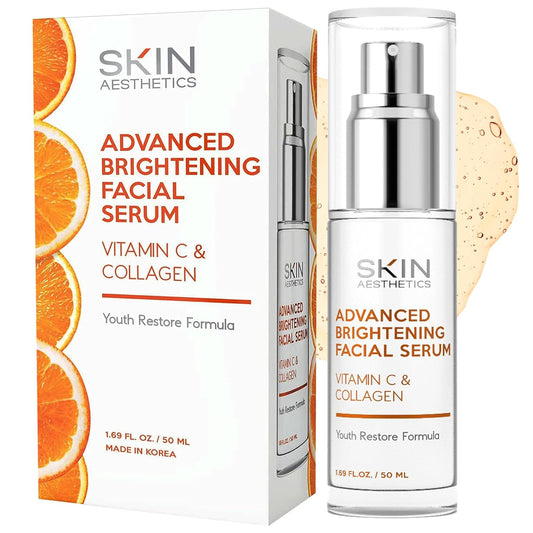 Vitamin C Serum for Face | Collagen-Infused Dark Spot Treatment - Anti-Aging, Skin Brightening, Vegan Korean Skincare