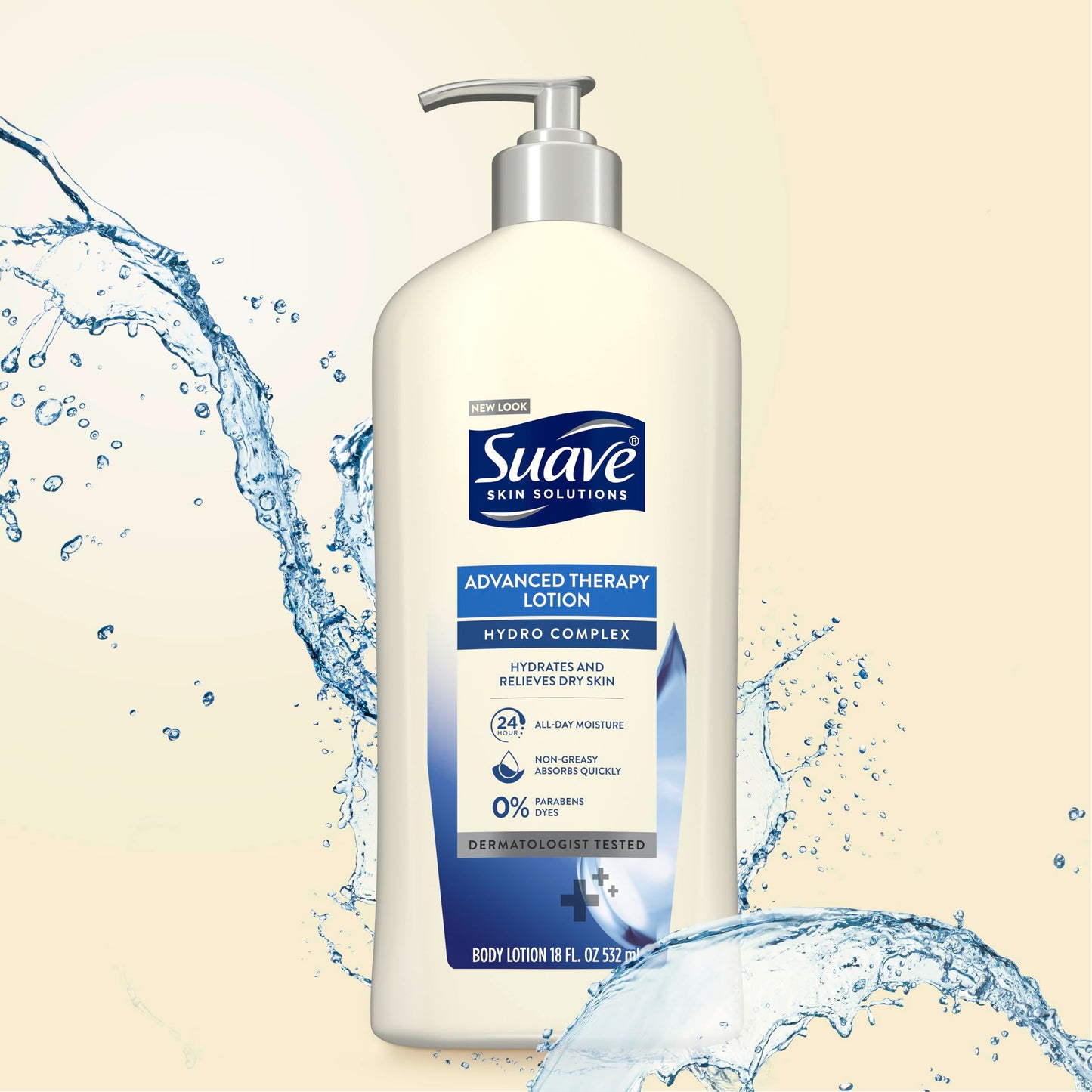 Suave Body Wash 2-Pack & Lotion Bundle – Ocean Breeze Gentle Body Wash with Vitamin E + Hydro Complex Advanced Therapy Lotion, 18 Oz Ea