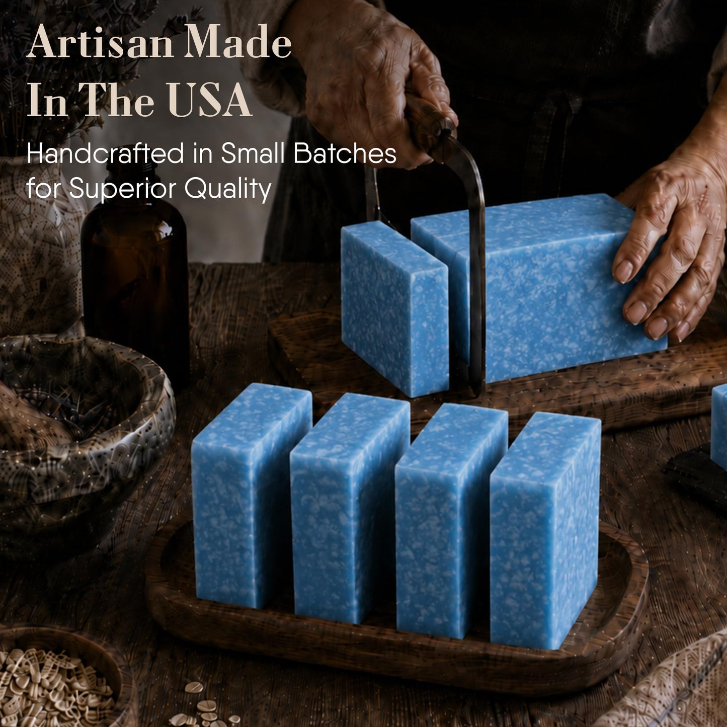 360Feel Cool Spring Scrub Soap - Made in The USA - Castile Handmade, All-Natural, Cold-Processed - Infused with Essential Oils for Gentle Exfoliation & Rich Lather - 5 oz