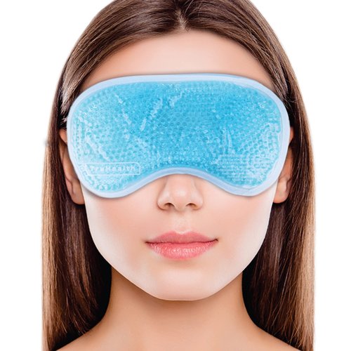 TruHealth Gel Bead Hot and Cold Eye Masks - FSA HSA Approved - Reusable Gel Bead Ice Pack - Gel Bead Eye Mask for Dry Eyes, Puffy Eyes, Beauty, Relaxing, and Sleep - Reusable Gel Ice Pack for Eyes