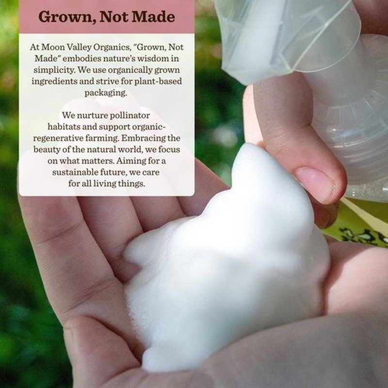 Moon Valley Herbal Foaming Hand Soap, Vegan (Cranberry Citrus, Recyclable Bottle)