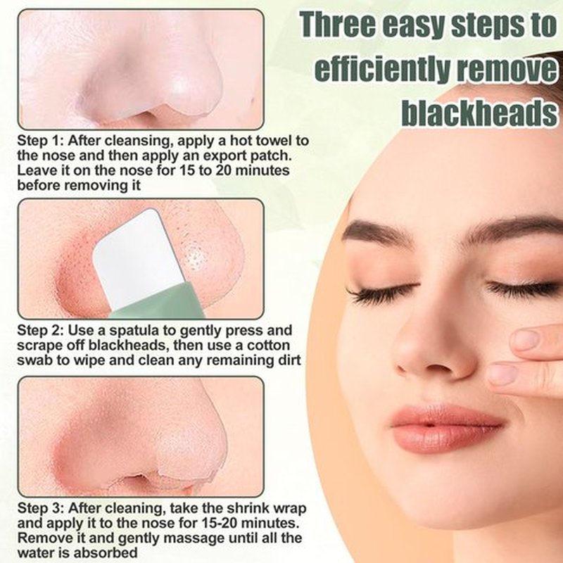 PAGOW Blackhead Remover Tools, Silicone Nose Blackhead Remover, Deep Clean Skin Spatula, Mild and Safe Face Scraper for Men and Women (1 Pcs)
