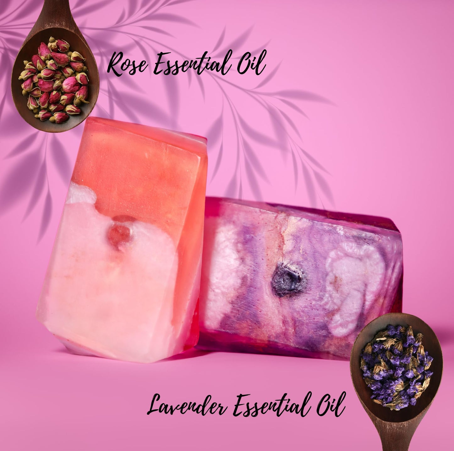 Earth & Home Rock Soap Gift Set of 2- Mothers day Gift- Decorative Scented Gemstone Soap with Crystals Inside- with Natural Ingredients & Essential Oil