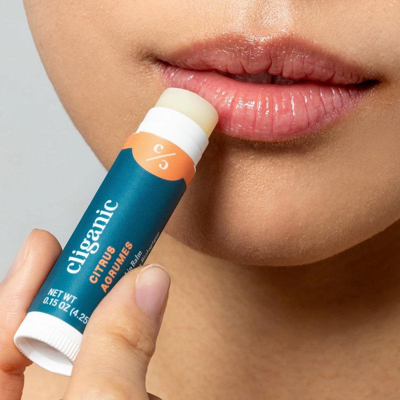 Organic Lip Balm Set - 100% Natural Moisturizer for Cracked & Dry Lips | 2 Packs of 6 Tubes