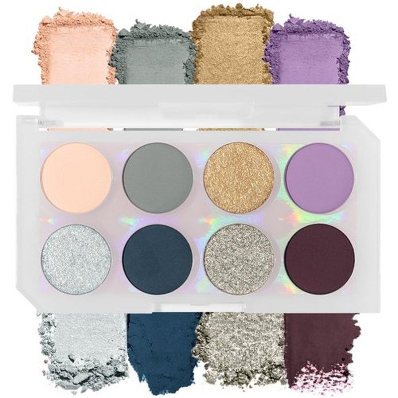 UCANBE Eyeshadow Makeup Palette, 8 Colors Shimmer Matte Glitter Metallic Green Violet Brown Blue Gold Eye Makeup Pallet, High Pigmented Eyes Shadow Travel Make Up Kit for Women & Teen, Beginner & Pros