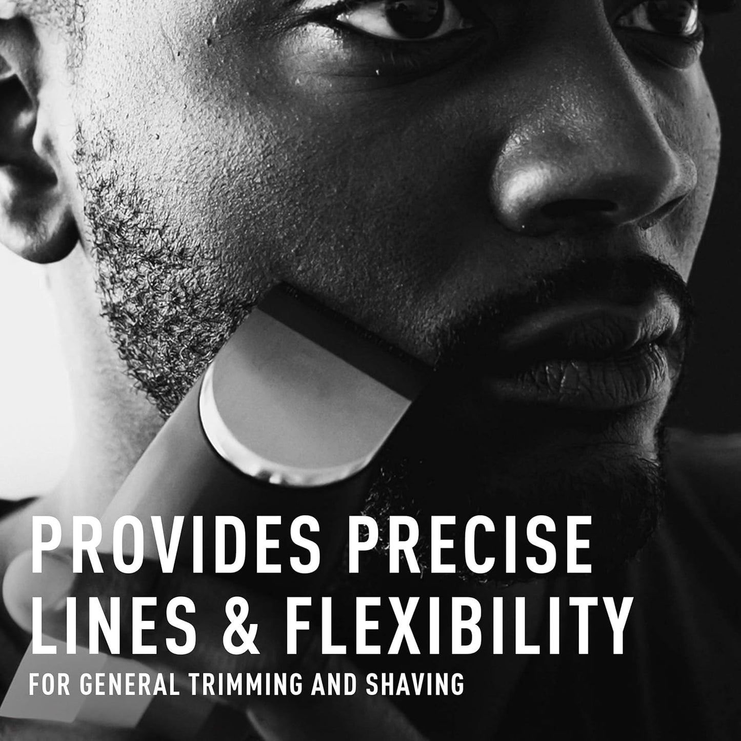 Bevel T Blade Trimmer Head Attachment for Increased Control, Fading, and Outlining - Compatible With Bevel Trimmer Only - For Men, Silver