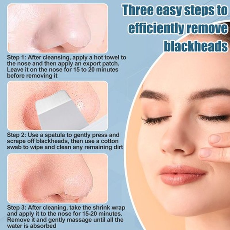 PAGOW Blackhead Remover Tools, White Silicone Nose Blackhead Remover with Cap, Deep Clean Skin Spatula, Mild and Safe Face Scraper for Men and Women (1 Pcs)