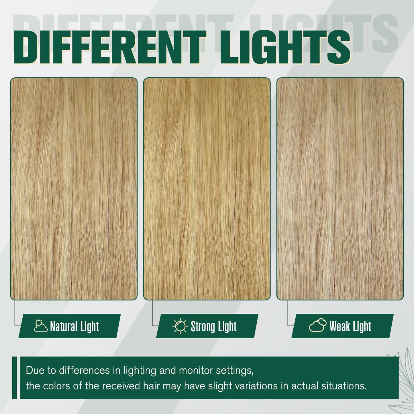 RUNATURE Blonde Weft Hair Extensions Human Hair Straight Remy Hair Weft Extensions Golden Blonde with Platinum Blonde Double Weft Sew in Human Hair Extensions Thick Full Ends 12 Inch 70g