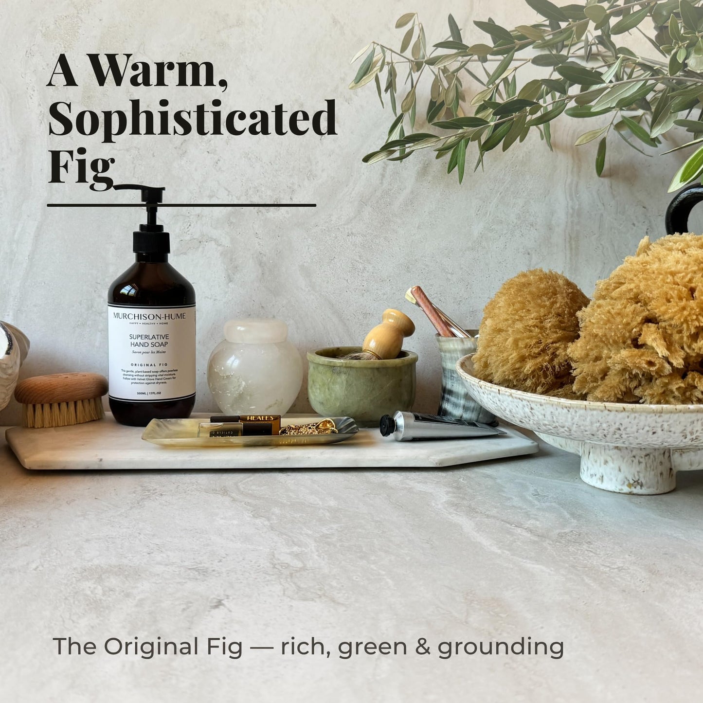 Murchison-Hume Original Fig Hand Soap Refill | Superlative Plant-Based Formula | Eco-Friendly 32 fl oz Refill for Pump Dispenser | SLS-Free, Paraben-Free & Cruelty-Free