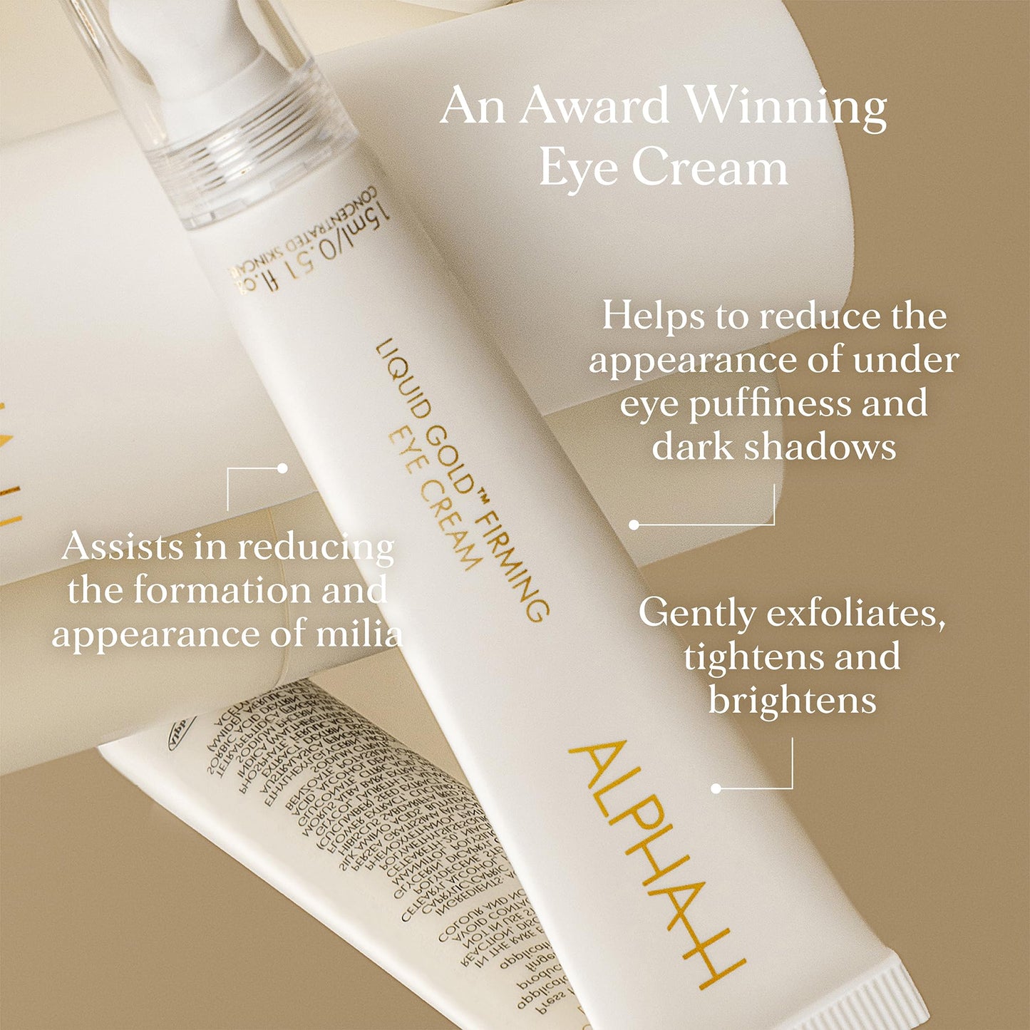 Alpha-H Liquid Gold Firming Eye Cream for Fine Lines & Puffiness (15ml)