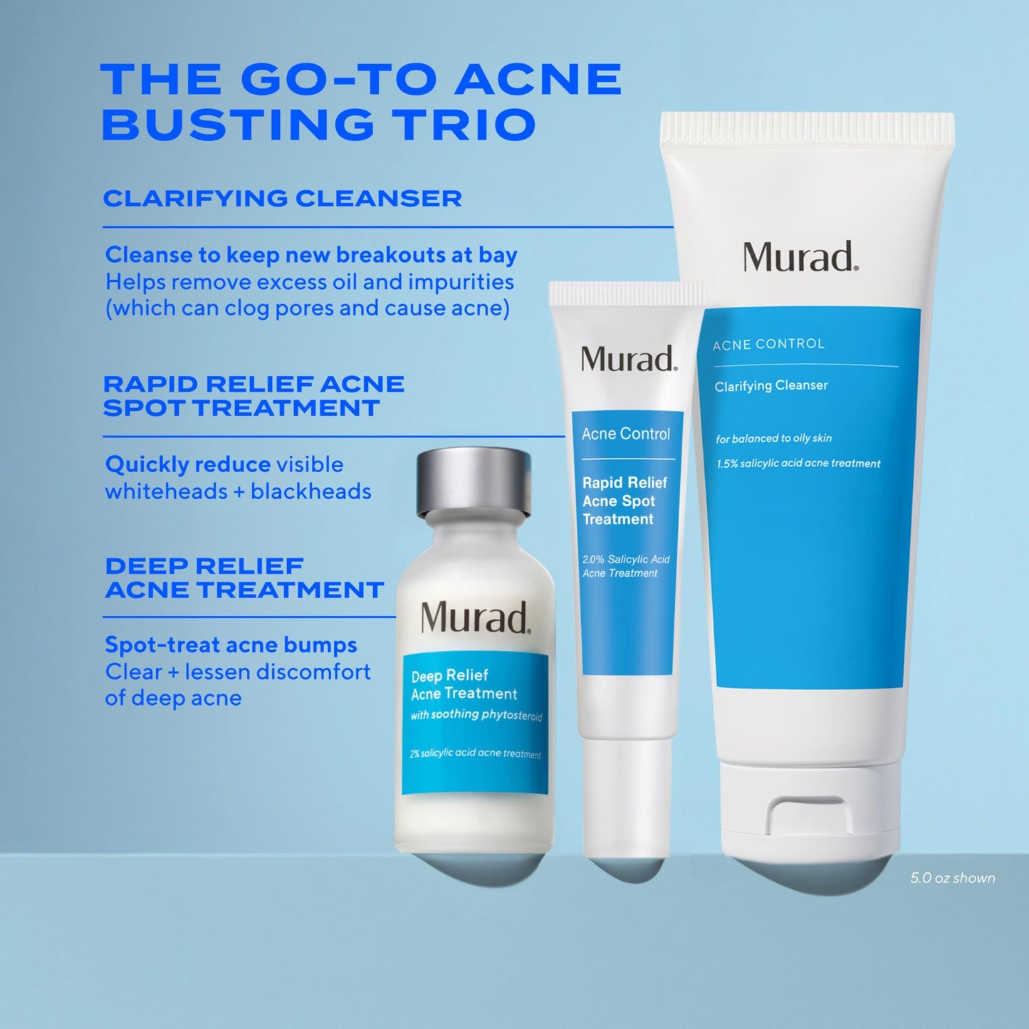 Murad Acne Control Clarifying Cleanser - Salicylic Acid - 2 Fl Oz