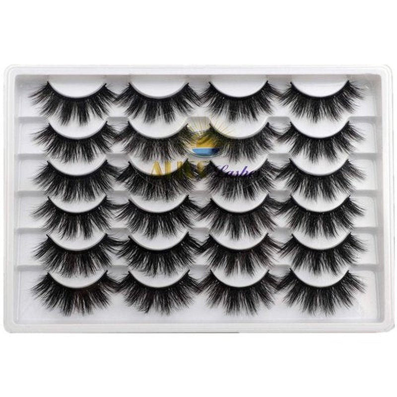 ALICE Eyelashes Fluffy Volume Eye Lashes Pack 20MM Long Fake Eyelashes Soft Faux Mink12 Pairs