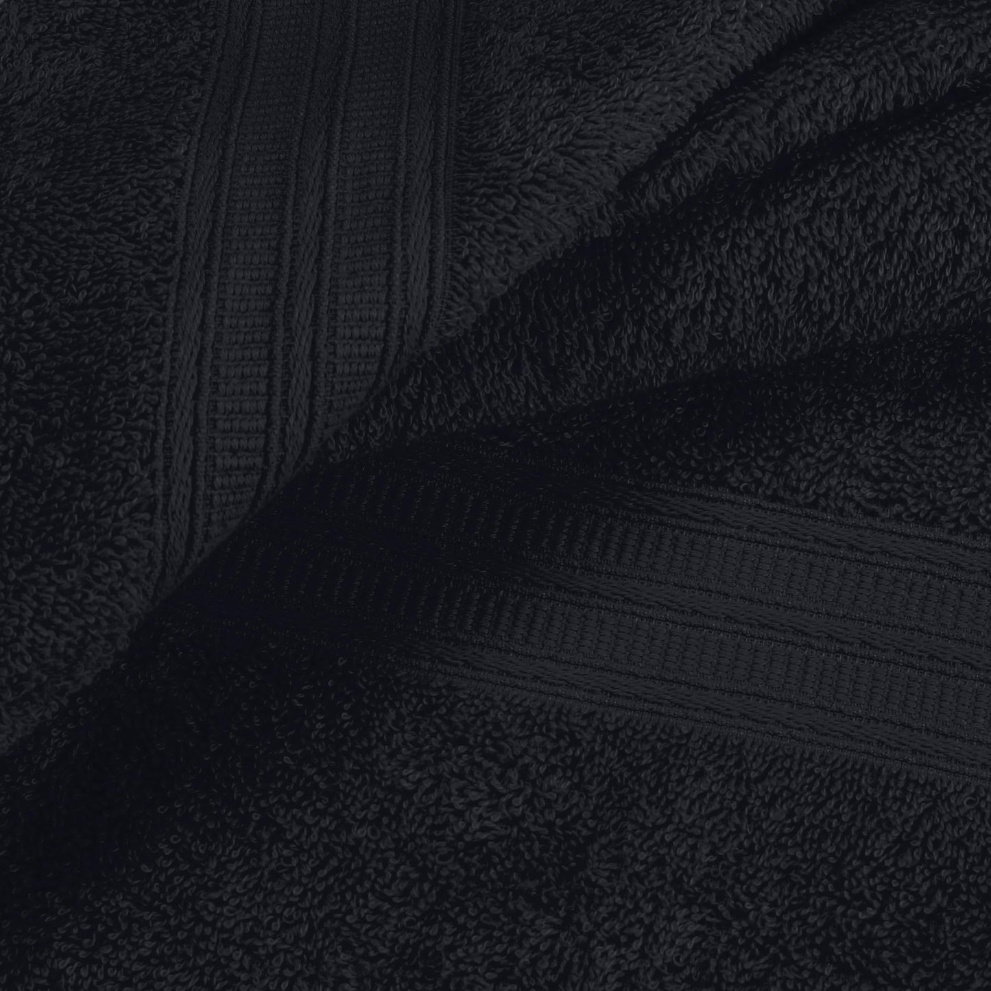 BOUTIQUO Ultra Soft Cotton 6 -Piece Hand Towel Set 16x24 Inch, Ideal for use in Bathroom, Kitchen, Gym, Spa & General Cleaning, Compact & Lightweight Multi Purpose Hand Towels - Charcoal Grey