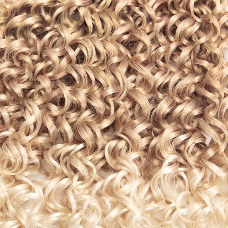 GoGo Curl Crochet hair for Black Women Beach Curl crochet hair Bohemian Crochet Braids Natural Black Deep Wave Braiding hair Extensions (18inch(Pack of 2),27/613)