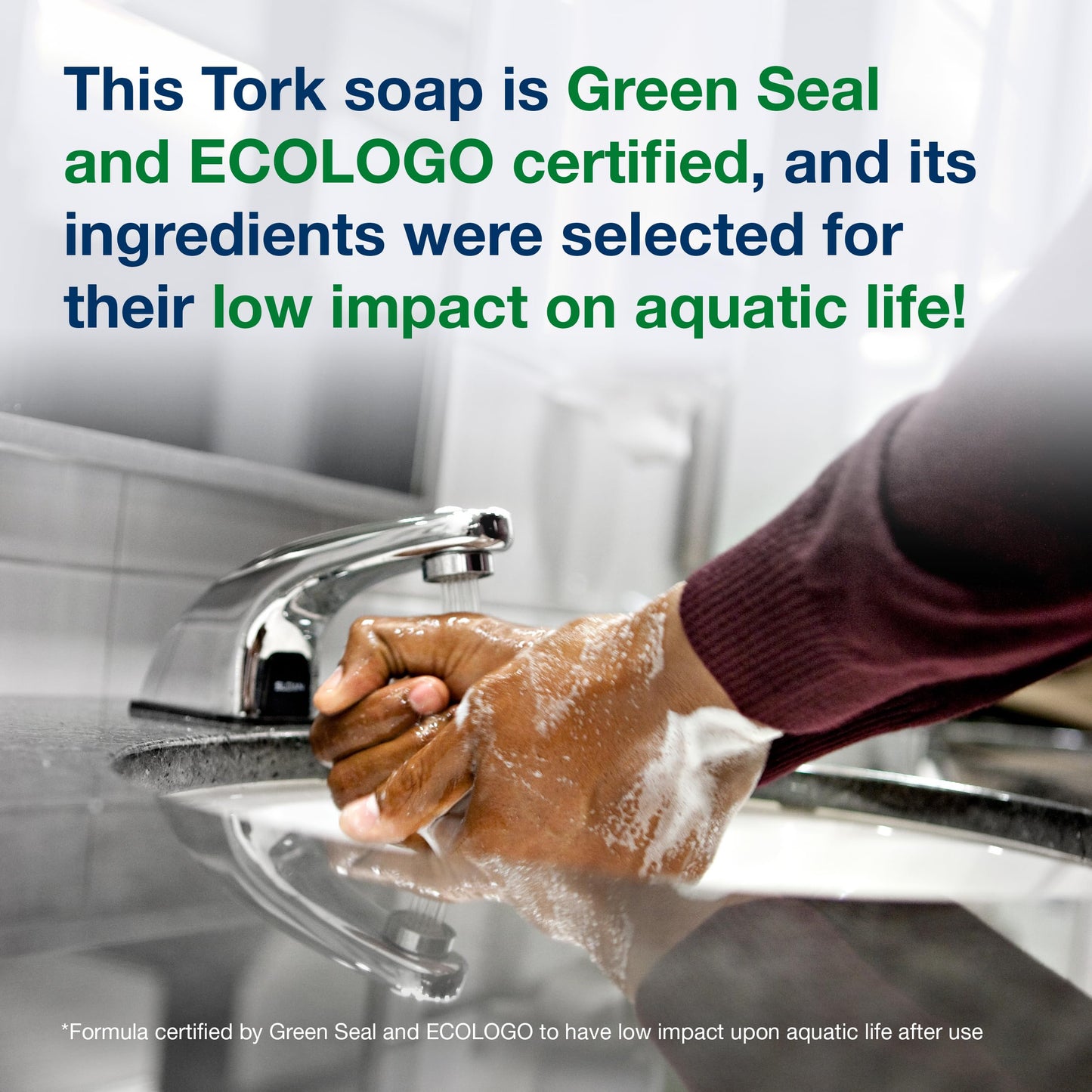 Tork Extra Mild Hand Washing Foam Soap S4, No Fragrance Added, 6 x 1L, 401811 (formerly 401211)