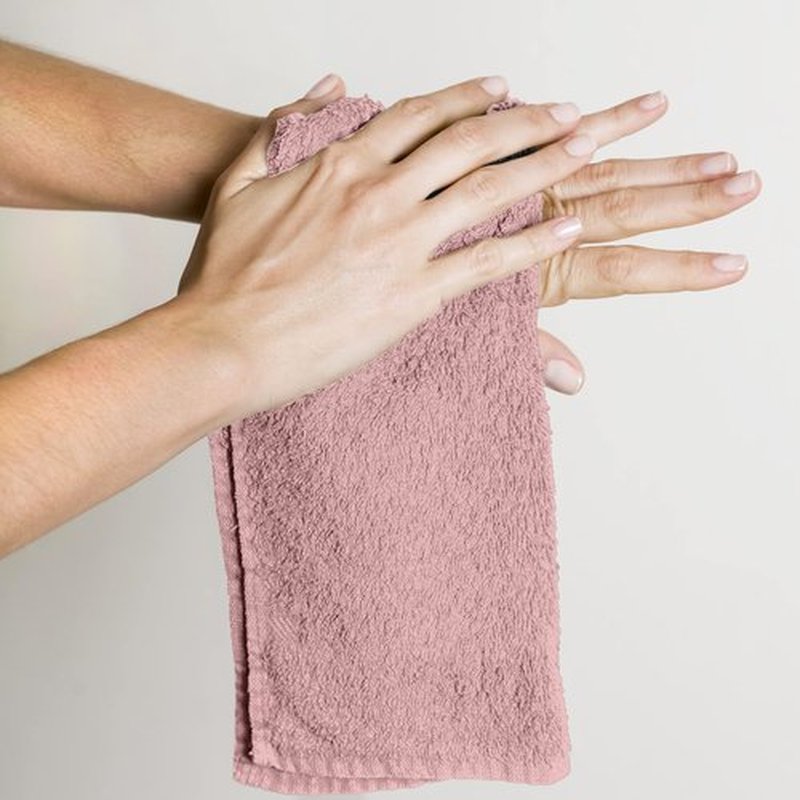 Utopia Towels 24 Pack Cotton Washcloths Set - 100% Ring Spun Cotton, Premium Quality Flannel Face Cloths, Highly Absorbent and Soft Feel Fingertip Towels (Dusty Pink)