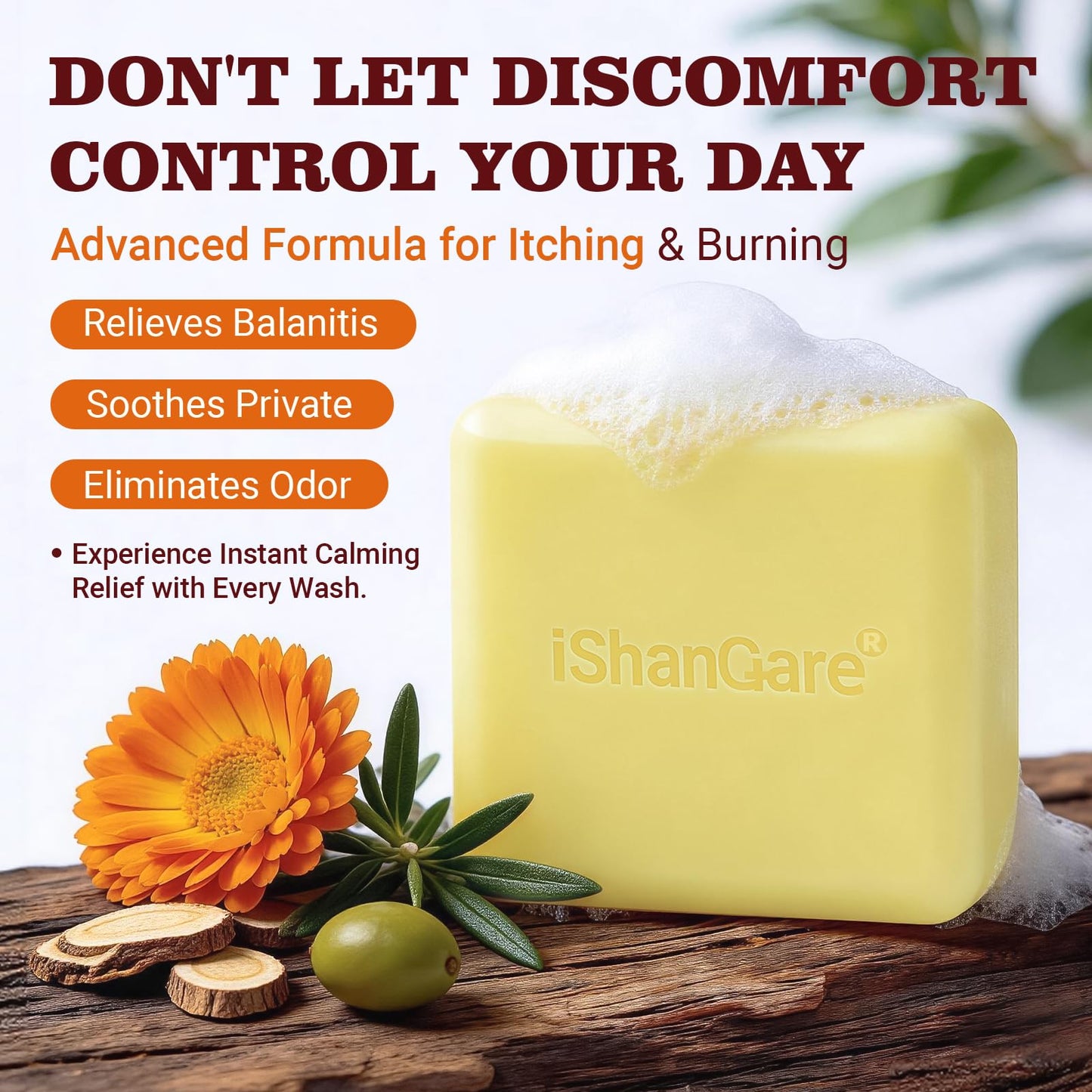 ishancare Balanitis Soap for Men 5.64oz
