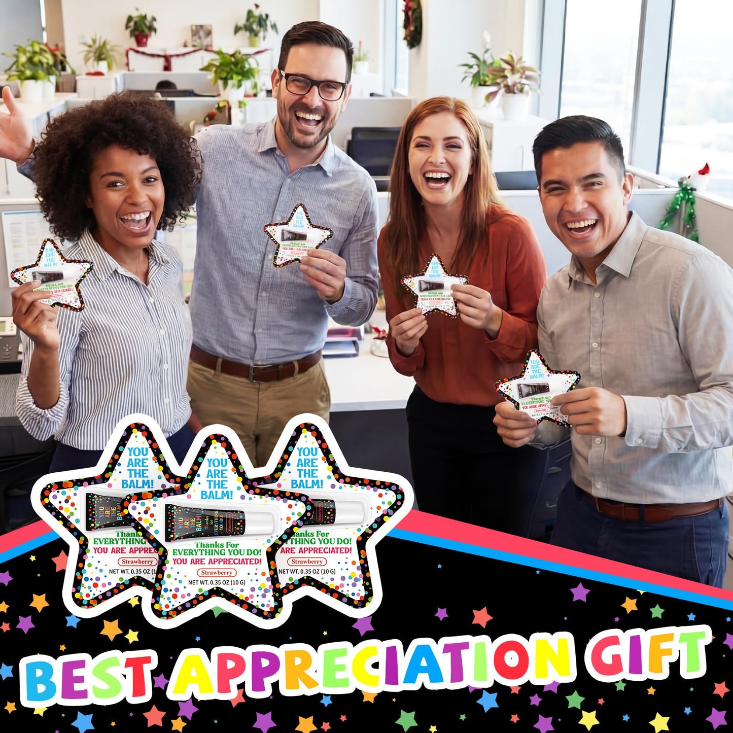 Linyuthia 24 Pack Back to School Teacher Employee Gift Bulk Thank You Gifts Lip Balms You Are The Balms Coworkers Staff Appreciation Gift Bulk for First Day of School Inspirational Nurse Gifts