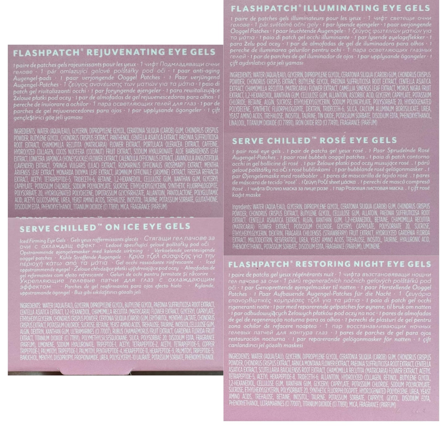 Patchology Patching All The Way Gift Set – Hydrating Gel Masks with Collagen, Retinol, Hyaluronic Acid & Vitamin C – Holiday Skincare Set with 5 Pairs for Puffy Eyes, Dark Circles & Fine Lines