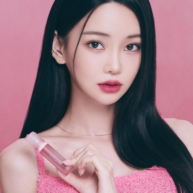 FORENCOS Bisou Velvet Lip Tint, Soft Easy Finger Smearing, High Pigmentation, Matte Finish, Non-Sticky, Smooth Coloring, Longwear (07 Myrtille)
