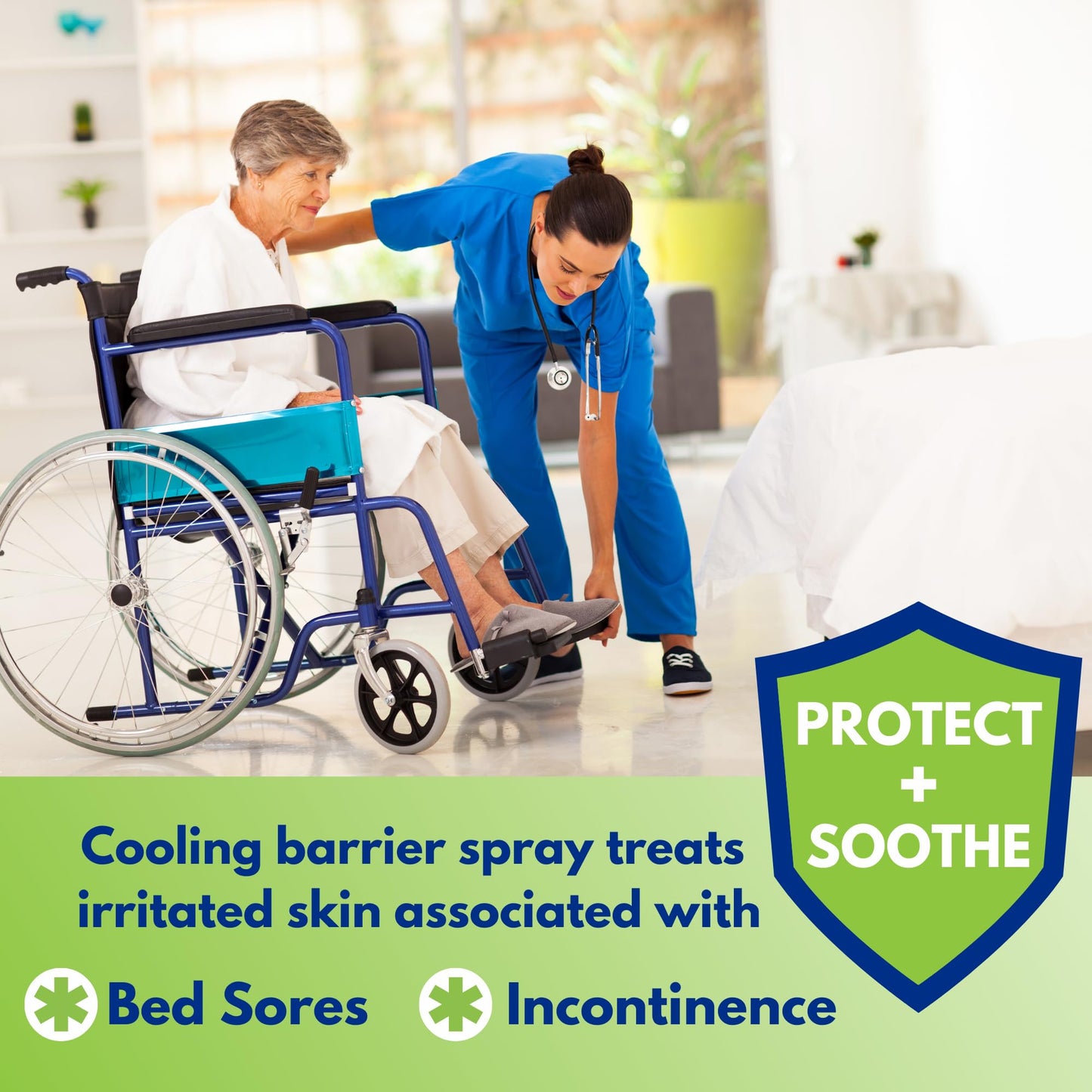 Doctor Butler’s Soothing Incontinence Spray - Barrier Spray for Incontinence with Touchless Application to Help Protect Sensitive Irritated Skin Caused by Adult Incontinence (3 oz)