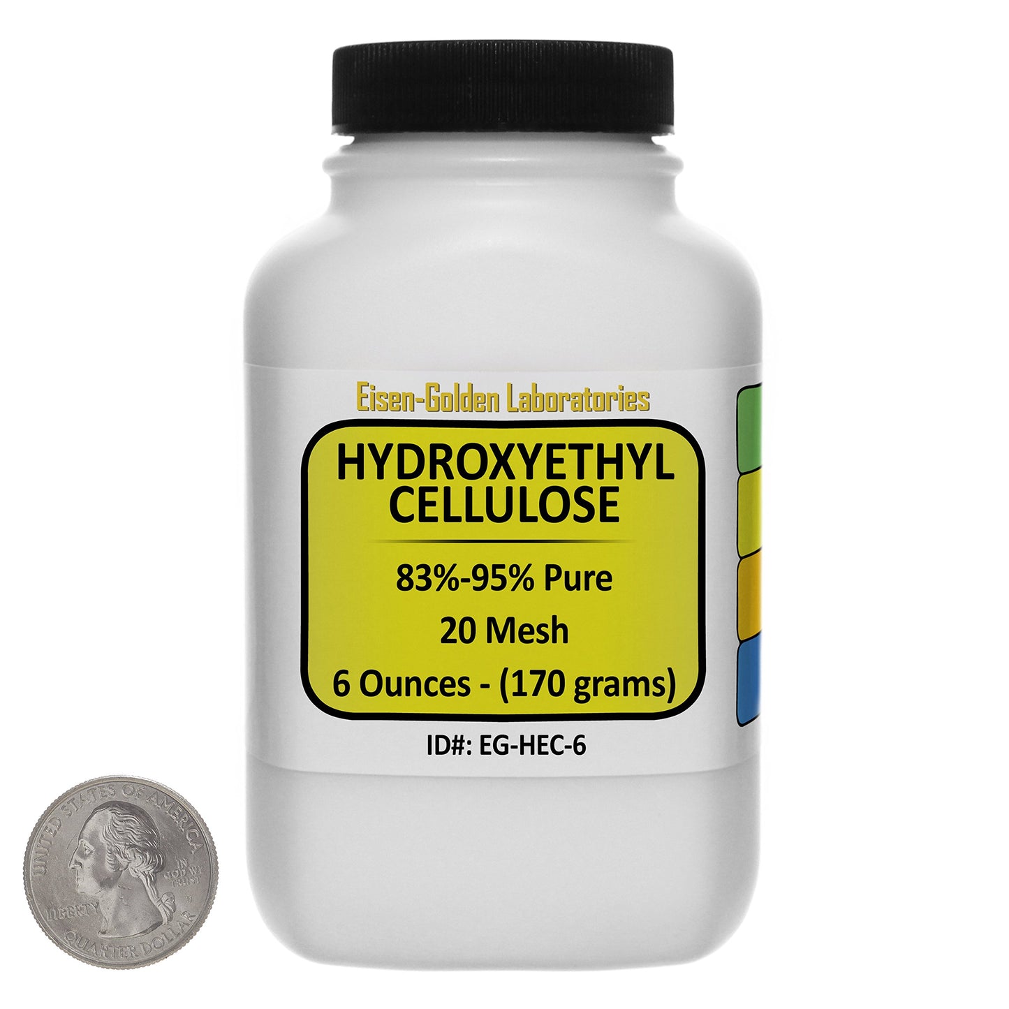 Hydroxyethyl Cellulose [HEC] Reagent Grade Powder 6 Oz in a Space-Saver Bottle