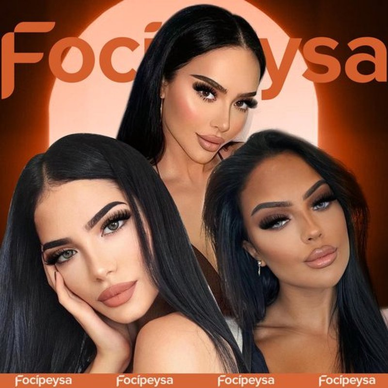 Focipeysa Fluffy Volume False Eyelashes Cat Eye Lashes Thick Fake Eyelashes Dramatic Faux Mink Eyelashes 9D Eyelashes 16mm Eyelashes Pack 7 Pairs Lash Pack