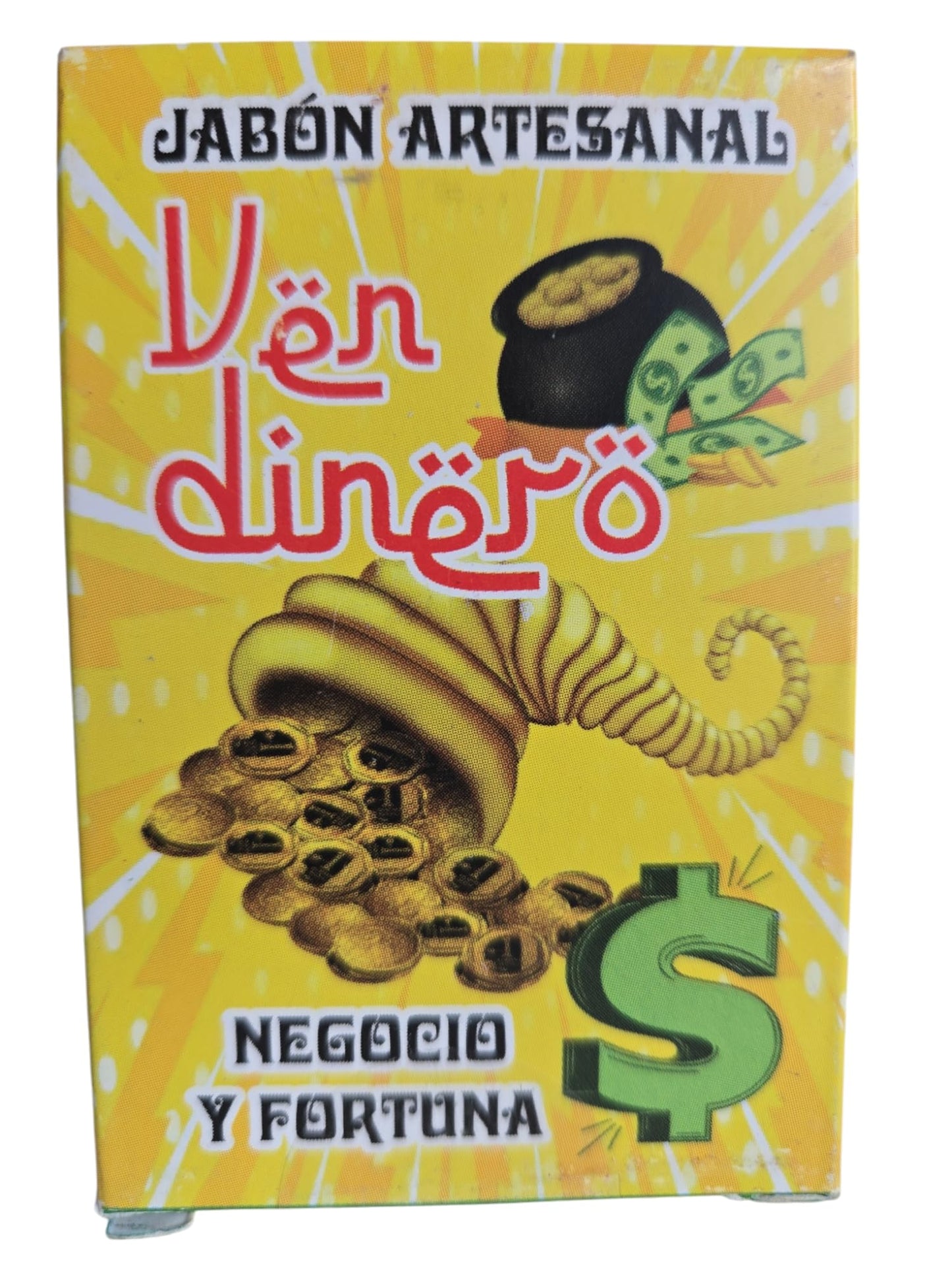 VEN DINERO Jabon Artesanal/Handmade Prepared by expert hands with magical formulas to attract money, boost businesses, draw fortune, and remove negative energies Made by Spiritual Guides.