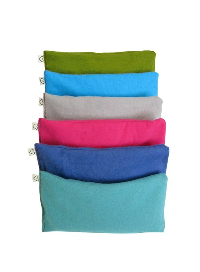 Peacegoods Unscented Eye Pillow - Made from Soft Cotton Flannel - Weighted filled with Flax Seed Microwavable - Yoga Massage Headache Sleep Made USA - purple