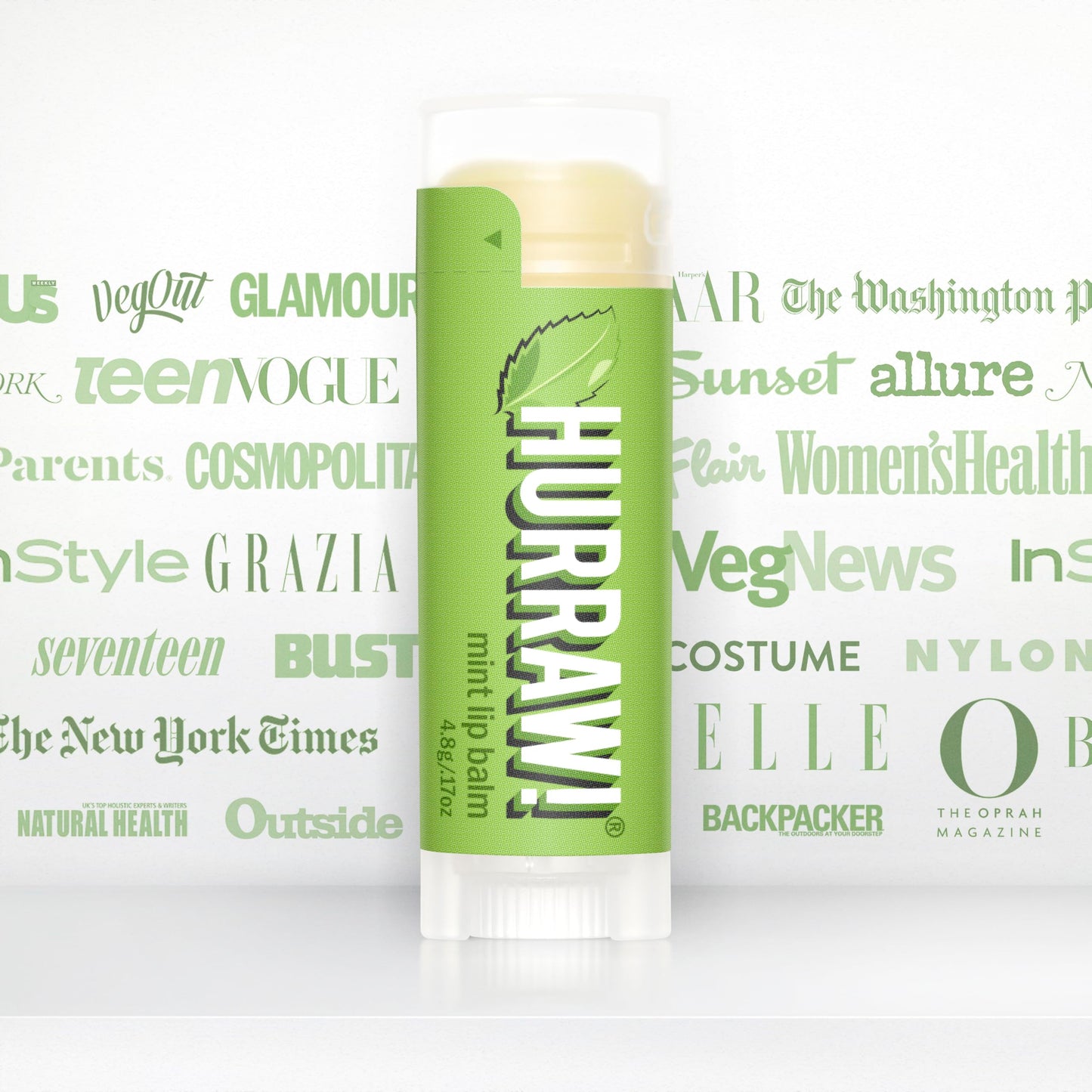 Hurraw! Mint Lip Balm, 3 Pack: Organic, Certified Vegan, Cruelty and Gluten Free. Non-GMO, 100% Natural Ingredients. Bee, Shea, Soy and Palm Free. Made in USA