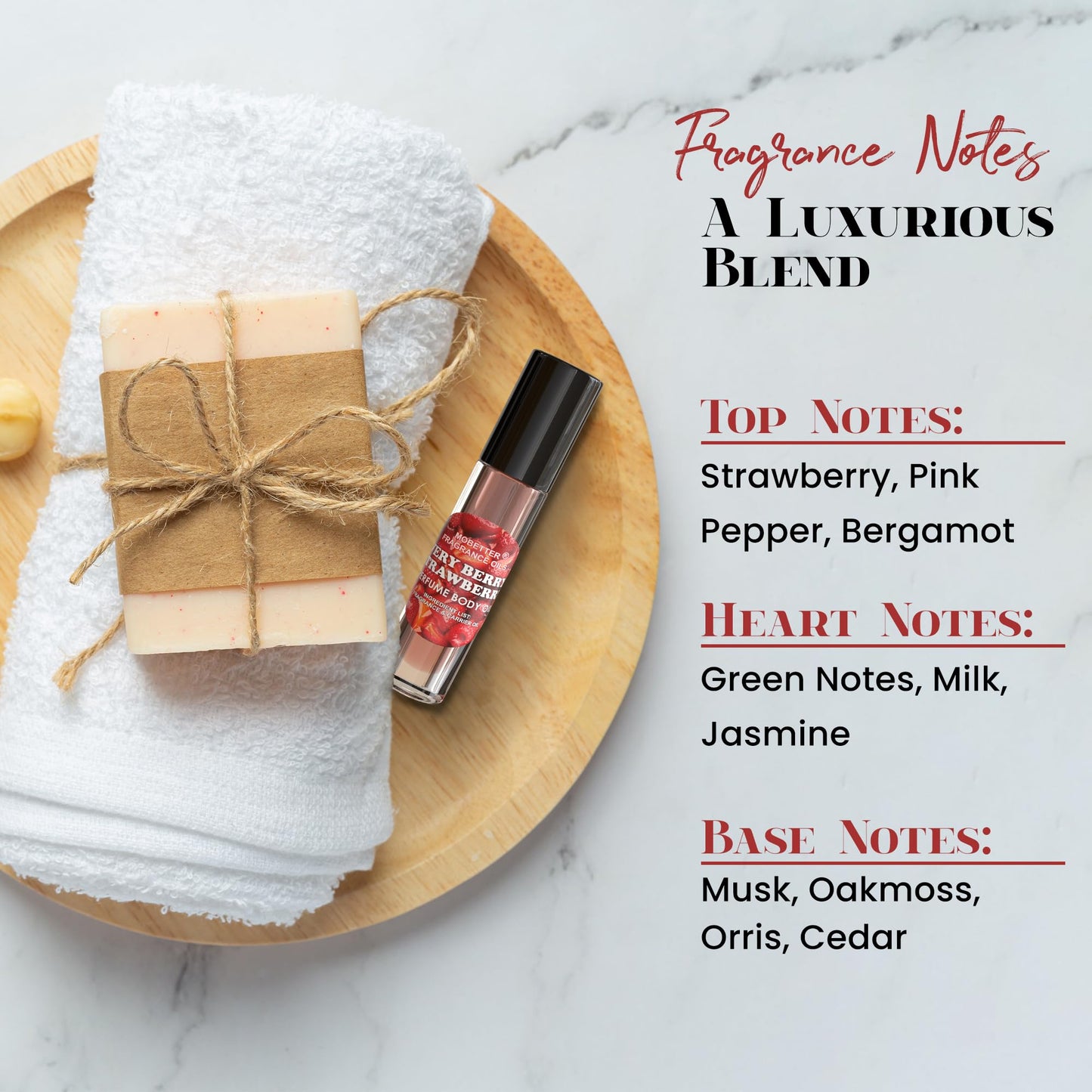 MOBETTER FRAGRANCE OILS Very Berry Strawberry Perfume Body Oil