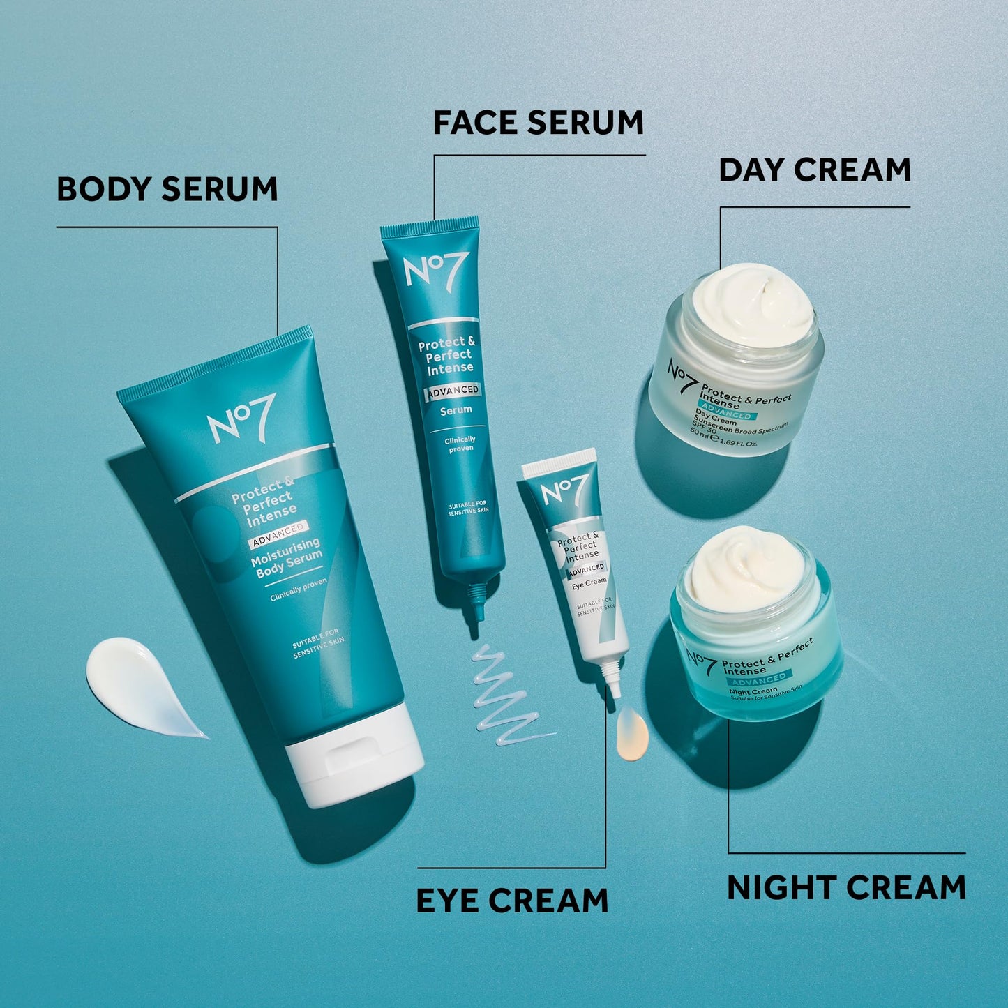 No7 Protect & Perfect Intense Advanced Serum - Anti-Aging Face Serum that Visibly Smoothes & Firms Fine Lines and Wrinkles - Formulated with Hyaluronic Acid and Matrix 3000+ Technology (1 Fl Oz)