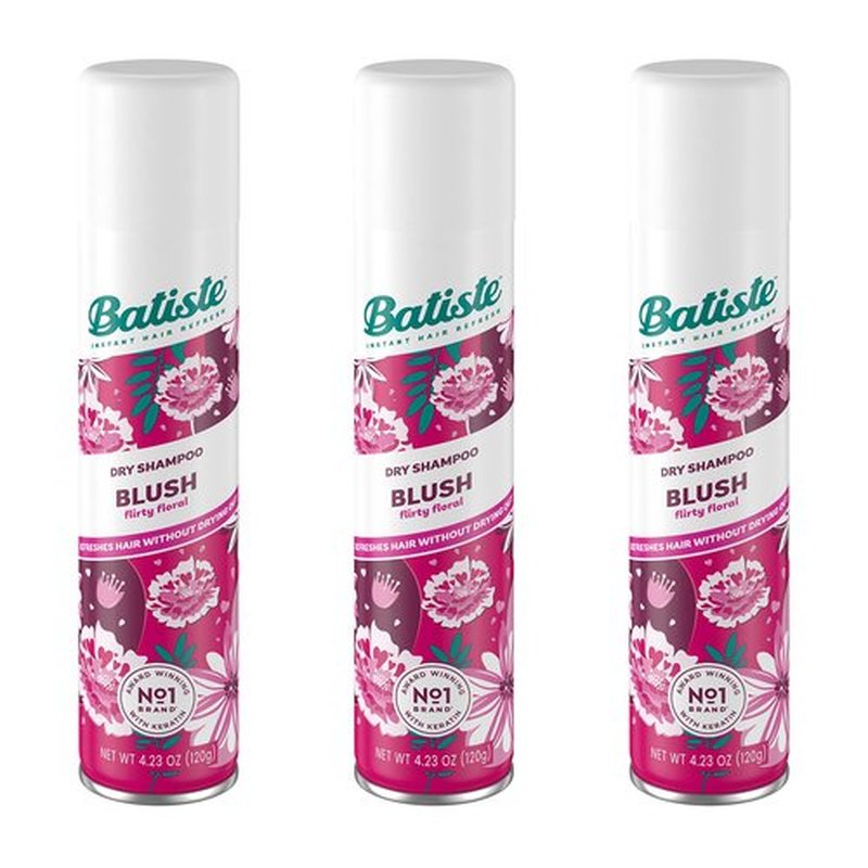 Batiste Dry Shampoo, Blush Fragrance, 3 Count