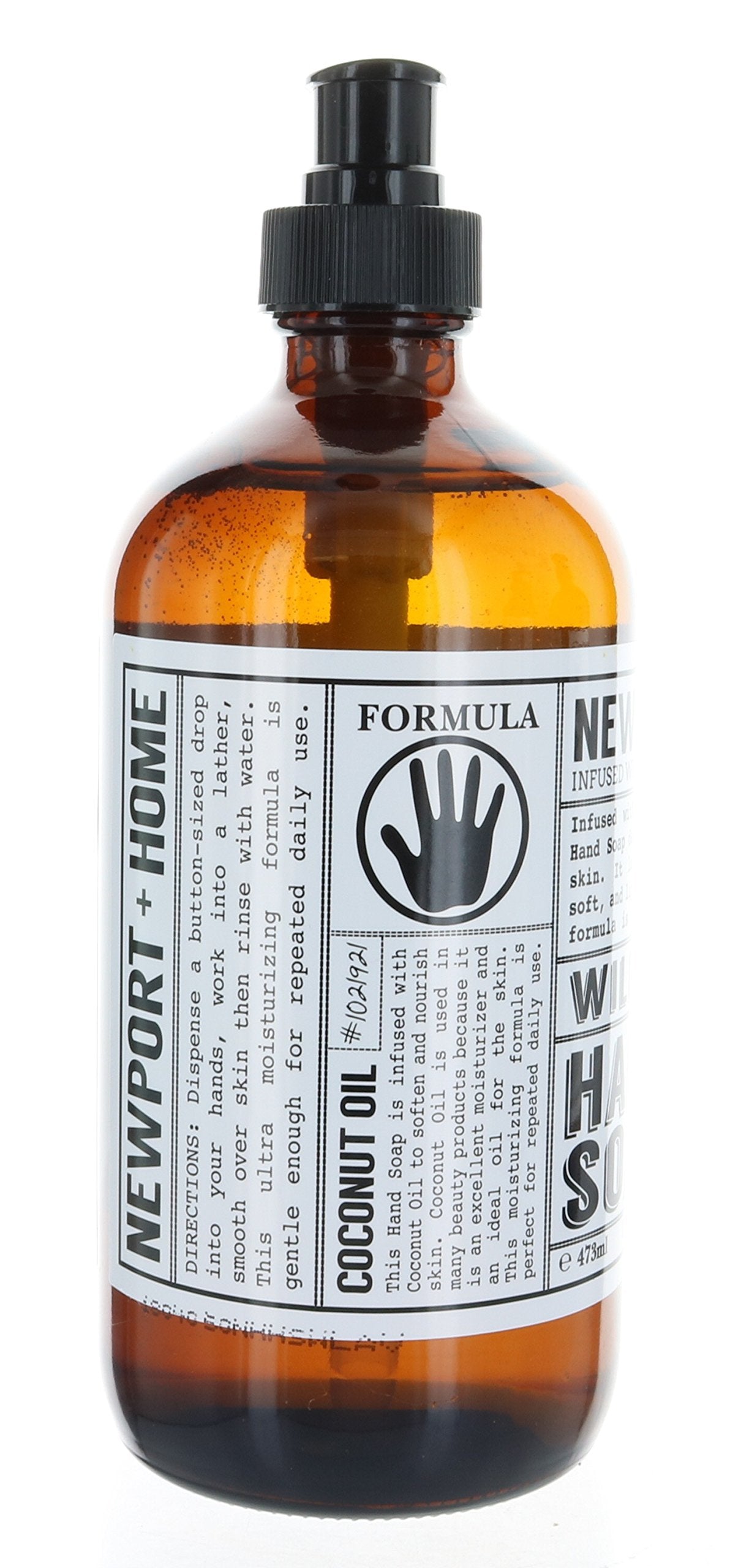 Newport + Home Hand Soap, Wild Lavender 16 oz, Infused w/Coconut Oil & Essential Oil by Home and Body Co