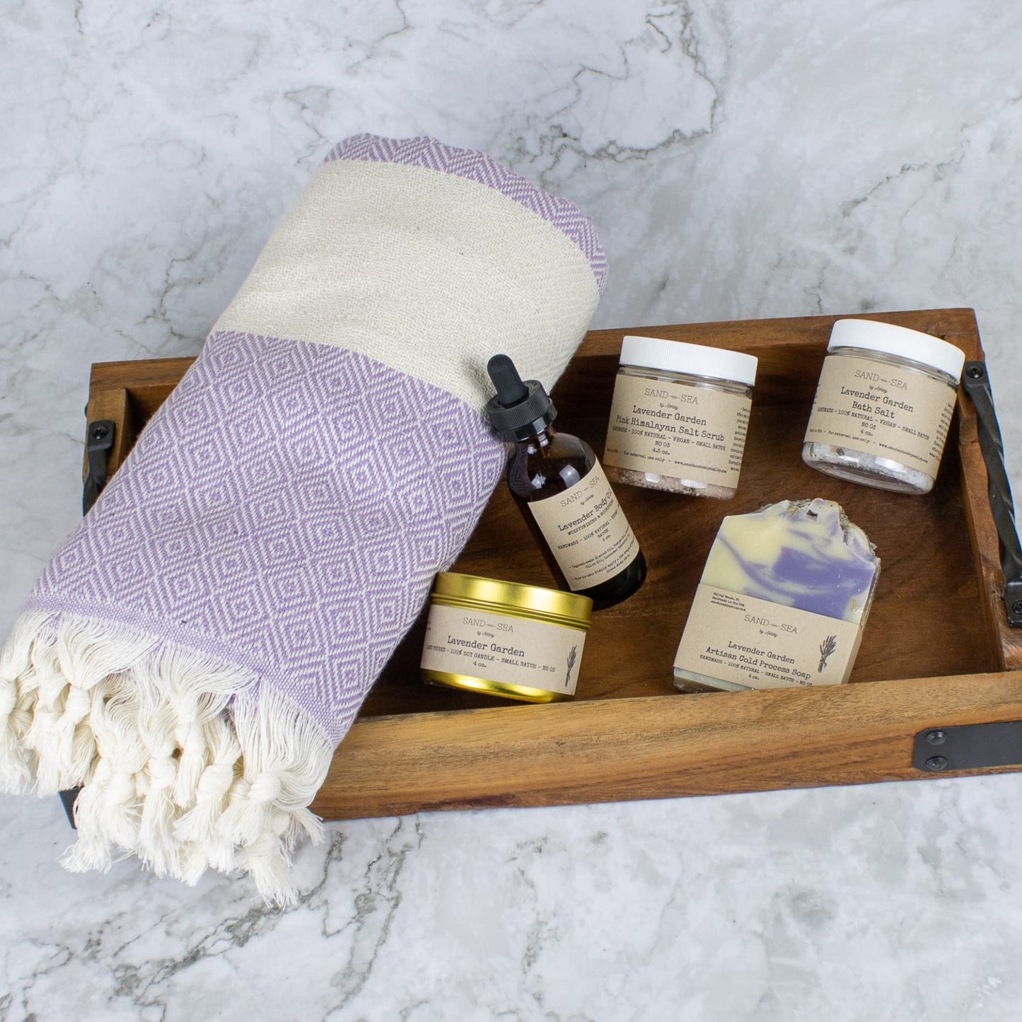 Birthday Gift Baskets for Women, Handmade Ocean Gift Box, Natural Relaxing Spa Self Care Package for Women 13 Pc, Spa Gifts for Woman, Gift Basket for Her, Birthday Box (Ocean Dream)
