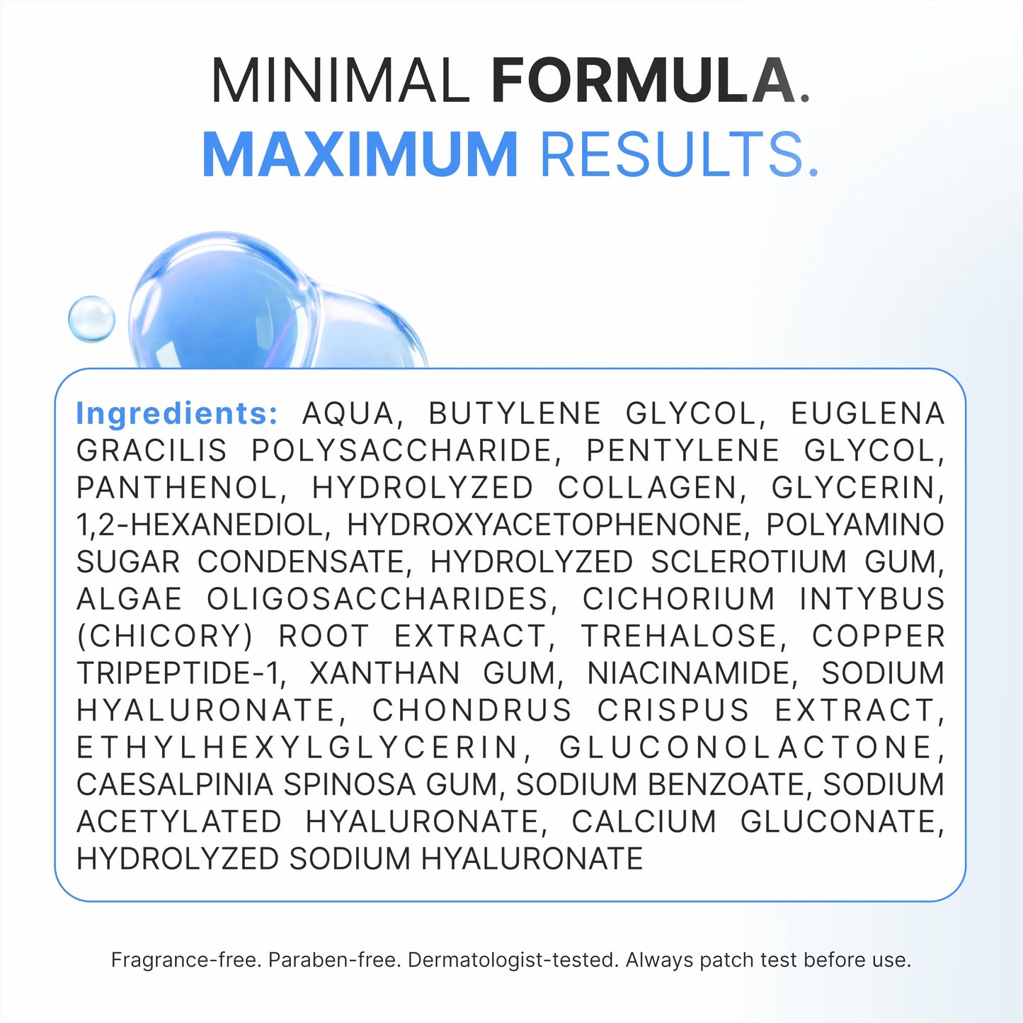 SkinHybrid Copper Peptides Serum for Face - Lightweight Anti Aging Serum with GHK-Cu Peptide, Niacinamide & Collagen for Firmer, Plumper, Youthful Skin (30ml / 1 fl oz)