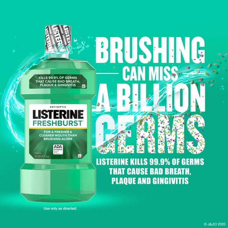 Listerine FreshBurst Antiseptic Mouthwash, 2 pk./1.5L