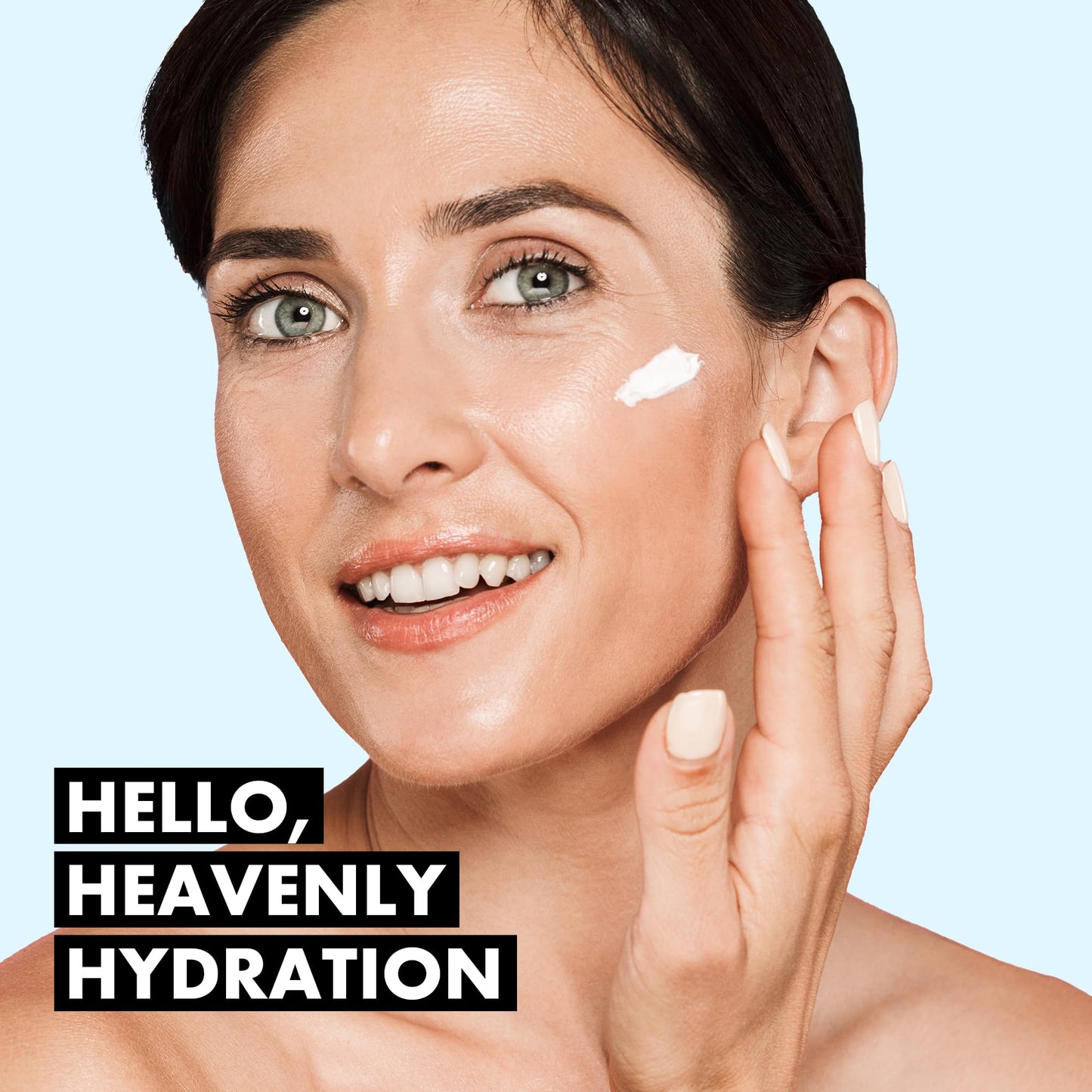Eclat Skincare Hyaluronic Acid Cream – Hydrating Moisturizer with Ceramides & Vitamin B5 - Hyaluronic Acid Moisturizer for Soothing Dull & Dry Skin - Anti Aging Face Cream for Women and Men 50 ml