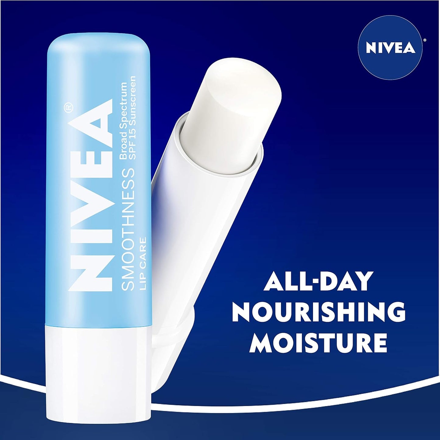 NIVEA Lip Care Balm SPF 15 - Smooth Hydration for Soft Lips | Pack of 6