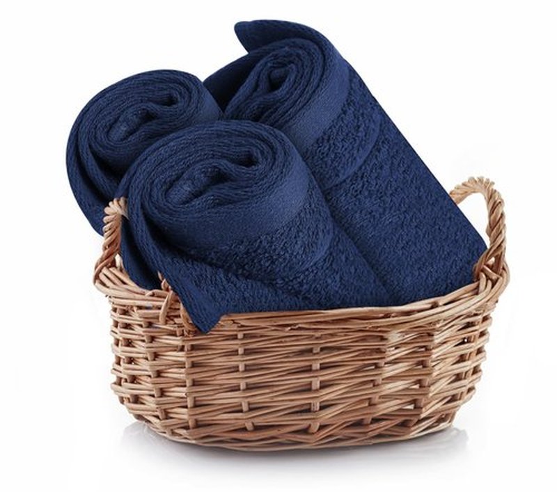 Tens Towels 60 Pack Cotton Washcloths, 12 x 12 in, Ultra Soft, Gentle, Absorbent and Durable Face Towels, Luxurious Hotel Quality, Ultimate Comfort, Perfect for Home, Gym, Spa (Navy)