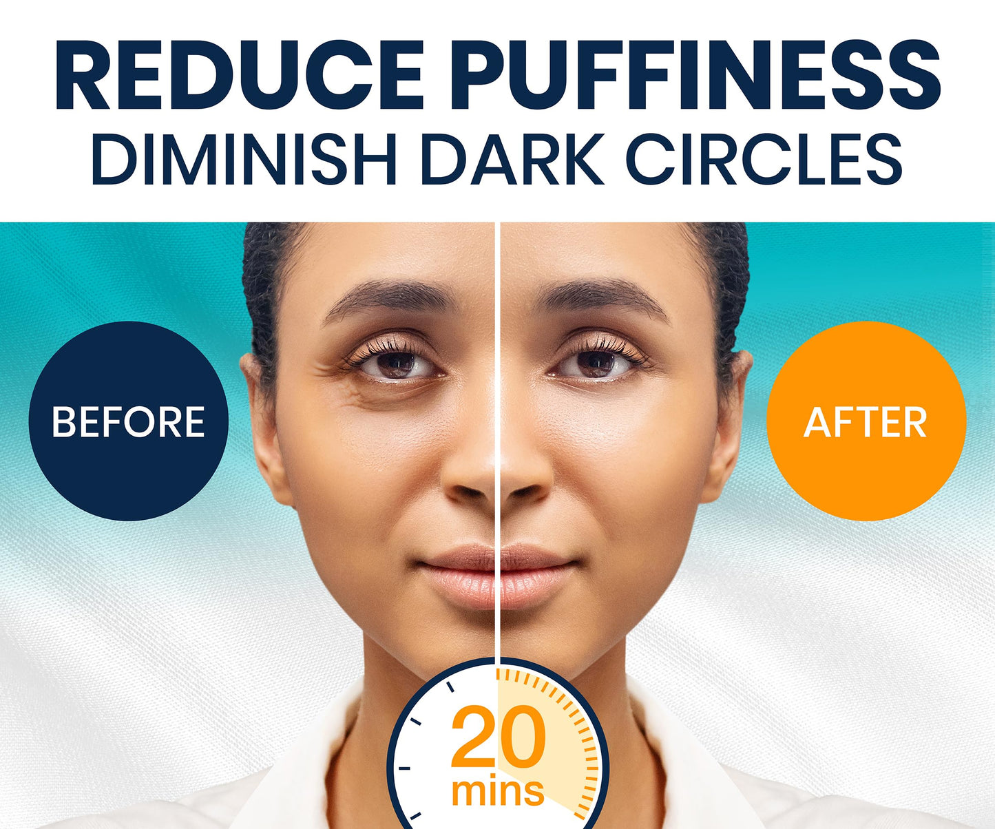 Stylia Collagen & Vitamin C Under Eye Patches for Puffy Eyes & Dark Circles - Depuffing, Hydrating & Firming Under Eye Mask with Hyaluronic Acid - Stocking Stuffers for Teen Girls, Vegan (6 Pairs)