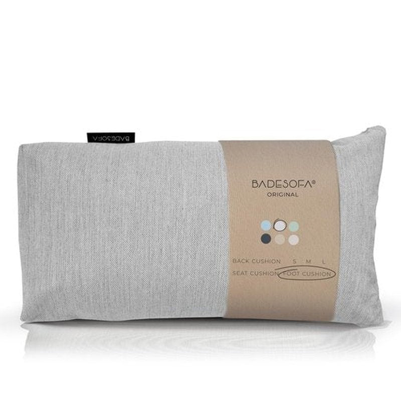 BADESOFA® Luxury Bath Tub Pillow for Feet | Premium-Quality Materials | Comfortable & Quick-Drying | Washable Bath Cushion in Grey | Home Spa Accessories | Universal Fit for Any Bathtub