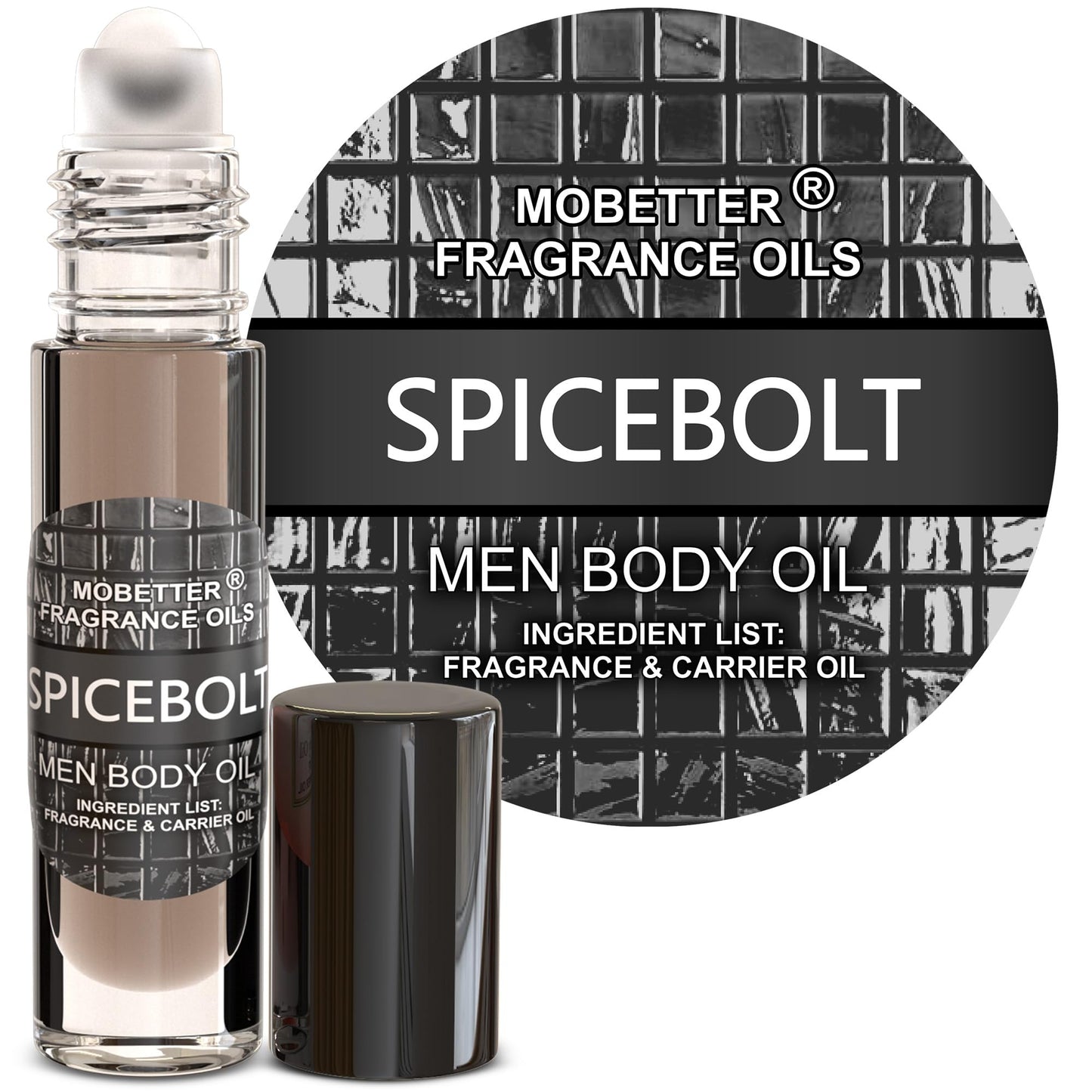 MOBETTER FRAGRANCE OILS Spicebolt Perfume Fragrance Body Oil for Men